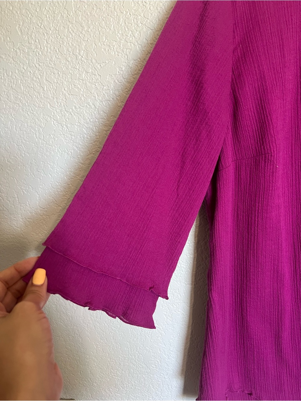 Soft Surroundings Siesta Key Tunic in Vibrant Orchid - Picture 4 of 10